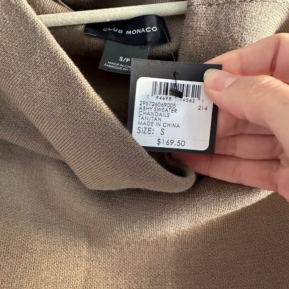 Club Monaco Abhy Sweater Tan (NWT) Size Small - Picture 3 of 4